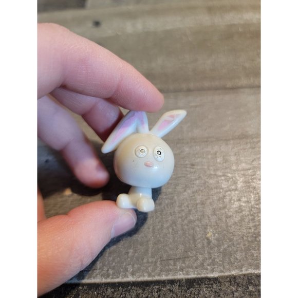 White bunny rabbit AS IS animal mini toy figure - Picture 2 of 4